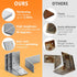 Yuleimy 15 12-ga 3"x3" 90 Pcs L Brackets Heavy Duty Angle Fastener Angle Iron Galvanized L Shape Corner Brace Large