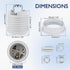 SDQCLIIF E26 Bulb Bulb Bulb (2) Lamp Socket with Metal Shade Ring, UL Listed Medium Base Light Socket, Standard