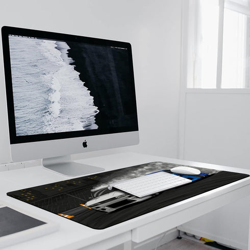 Large Gaming Mouse Pad, Drifting S13 and S15 JDM Car Desk Mat, Extended Keyboard Computer Pad, 40x90cm