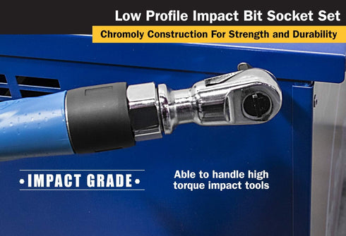 Titan 16138 9-Piece Low Profile Impact Triple Square Bit Socket Set