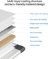 Magnetic White Board Kit for Wall, 24" x 18", Includes 1 Dry Eraser, 2 Multicolor Markers, 4 Magnetic Pins, Aluminum