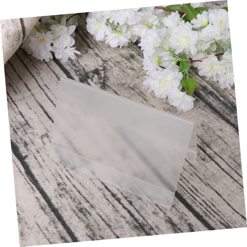 Lurrose Stylish Acrylic Card Holder for Easy Information Display
