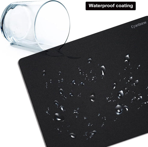 Mini Mouse Pad Small Size 2 Pack, Portable Waterproof Mousepad for Laptop with Non Slip Rubber Base - 5.5 x 7 Inch