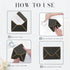 Black 5x7 Envelopes 50 Pcs, Goefun A7 V-Flap Envelopes with Gold Border for Baby Shower, Graduation, Announcements