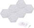 PATIKIL Felt Bulletin Board, 12"x10", 6 Packs Self Adhesive Hexagon Tiles for Sound Proofing