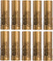 MUNEFE 10Pcs Metal Candle Socket Covers, Candle Lamp Base Tube, E14 Candle Socket
