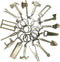 16-Piece Mini Construction Tools Keychains - Assorted Designs for Creative Play & Gifting