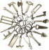 16-Piece Mini Construction Tools Keychains - Assorted Designs for Creative Play & Gifting