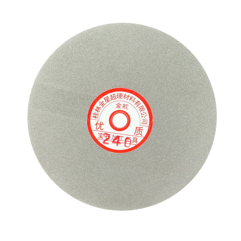 uxcell 6-inch Grit 240 Diamond Coated Flat Lap Wheel for Grinding Sanding Polishing Disc
