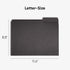 Smead Interior File Folder, Black, 1/3-Cut Tab, Letter Size, 100 per Box (10243)