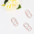 Cat Paper Clips, Jumbo Rose Gold 2 Inch Decorative Fat, 50pcs Non Skid Smooth Finish for Cat Lovers