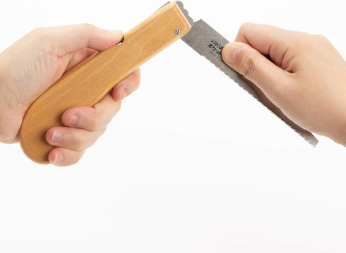 KAKURI Pipe Saw Folding 4" for PVC Cutting, Japanese Pull Saw with Razor Sharp Blade, Foldable Handle