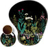 Ergonomic Mouse Pad with Wrist Rest Support Gel, Cute Non-Slip Pad, Garden Flowers Design
