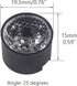 (Pack of 20) Acrylic Lens with Black Holder Bracket, Focusing LED Lens for LED Beads