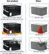 Fireproof Document File Organizer Box, Portable Storage Filing Cabinet Box with Lock for Hanging Letter/Legal Folder,