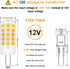 ZHENMING G4 LED Bulbs, 110V-130V, G4 Bi-Pin Base Spotlight Lighting, Dimmable 5W Warm White 3000K, Pack of 4