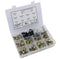 Potentiometer Kit with 1K to 1M Ohm Knurled Shaft Linear Rotary Resistors, 45 Sets with Nuts and Knobs