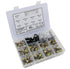 Potentiometer Kit with 1K to 1M Ohm Knurled Shaft Linear Rotary Resistors, 45 Sets with Nuts and Knobs