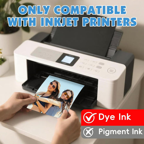 NUITPY 150 4in 6in Menus(180gsm 48lb) Sheets Glossy Photo Paper, x Inkjet Photo Printer Paper, Picture Paper