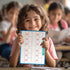 Phonemic Awareness Double Sided Dry Erase Board 9" x 12" Small Whiteboard for Speech Games, Preschool, Kindergarten