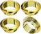 uxcell 4Pcs Cable Hole Cover, 1 inch(25mm) ABS Gold Cord Grommet Organizer for Office Desktop Wire, Cable Management