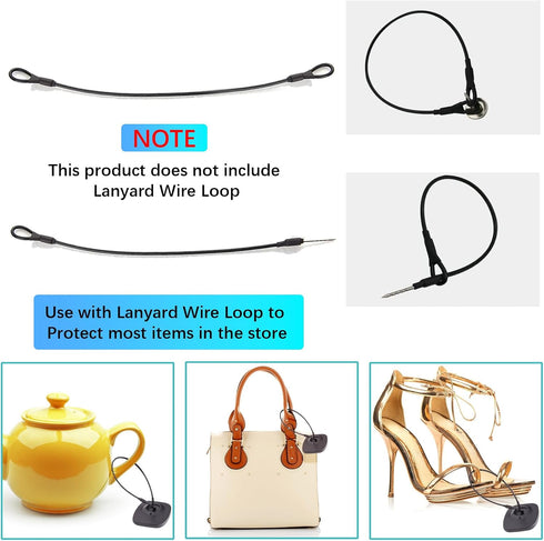 SUN-HOMESHINE 100pcs 8.2MHz 8.2Mhz Anti-Theft Retail EAS Security Hard Tags,Rf Mini Square EAS Tag, Retail Security