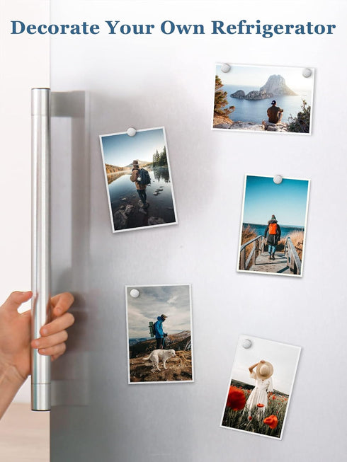 SMARTAKE 100 Pcs Refrigerator Magnets - 10x2.3mm Small Round Fridge Magnet, Premium Neodymium for Home and Office