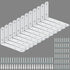Alise 12 Pack Floating Shelf Brackets,White Heavy Duty L Bracket Corner Brace,Stainless