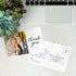 50 4" 6" SBLABELS Personalized Photo Script Thank You Postcards / Custom Appreciation Classic Mailing Postcards / x