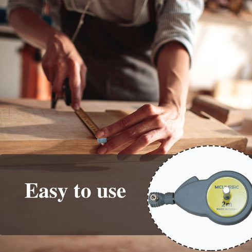 Rotape Tape Compass for Woodworking, Geometry Tool with 10 Pencil Leads, Drafting Compass for Circles and Lines