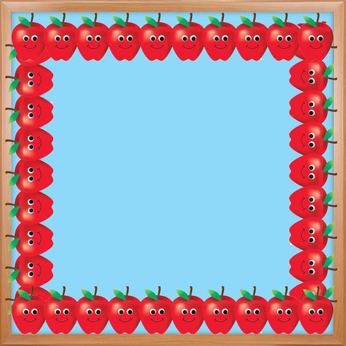 Hygloss Products Happy Apples Die-Cut Bulletin Board Border - 12 Pack