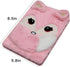 BOLLEY JOSS Lovely Animals Notebook, Kids Plush Diary for Girls Teens, Fuzzy Journal Writing Pad A5 Lined 160 Pages