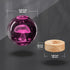 Oriamde 3D 3.15 inch 16 Mushroom Crystal Ball Night Light Glass Ball Lamp with Color Changing Wooden Base and Remote