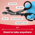 Ever Ready First Aid Titanium Bonded Bandage Shears, 7 1/4" Bent, Tactical Stealth Black