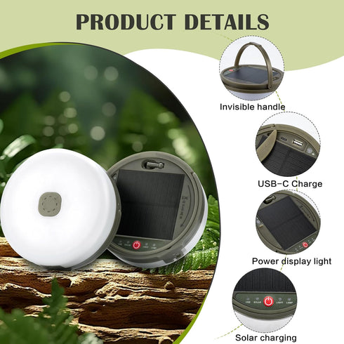 Sutaig 4 1 Outdoor(39.4ft) 8 Solar Camping String Lights, in Camping String Lights with Lighting Modes, Solar Powered