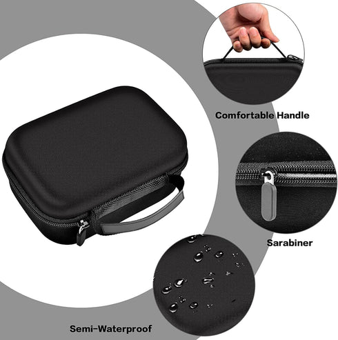 Case for Phomemo M110 Label Maker - Portable Mini Bluetooth Thermal Label Maker Storage Bag for Printer Labels, Black