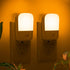 Generic Amber Night Lights Plug into Wall, 2 Pack LED Bedroom Night Light