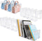LOEQIAN 4 Pack Clear Acrylic Desk File Sorter, Purse Organizer Clutch Divider, Mesh Folder Office Supplies Stand, 4