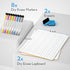Nicpro 2 Pack Dry Erase Lap Board 9 x 12 inches, Double Sided Blank & Lined Small Lapboard with 8 Pens, 2 Erasers