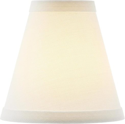 Aspen Creative 51029-2,Hardback Fabric,2.5"Top 5"Bottom 5" Slant,Set 2 Empire Transitional Clip-On Chandelier