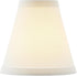 Aspen Creative 51029-2,Hardback Fabric,2.5"Top 5"Bottom 5" Slant,Set 2 Empire Transitional Clip-On Chandelier