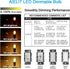 T45 Frosted LED Light Bulb 40 Watt Equivalent, 2700K Warm White, 4W Tubular T14 E26 LED Bulbs Dimmable for Ceiling Pendant Chandelier Lights Floor Desk Table Lamp, 6-Pack by AIELIT