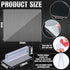 6pcs Counter 2 24 16 Inches, 1/ 8 Inch 1/ 4 Inch Weysat Desk Acrylic Panels Holder and Pcs Acrylic Desk Divider