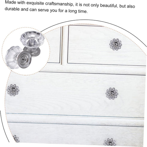 LIFKOME 6-Pack Mini Decorative Drawer Knobs with Handles for Home Use
