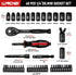 48 1/4 Inch Set, (4-14mm) 6-Point,with 72 Set, 3 Inch LLNDEI Piece Mini Socket Ratchet Wrench Metric Shallow Socket