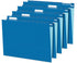 SUNEE Hanging File Folders Blue, 25 Pack Letter Size with 1/5-cut Tabs for Home and Office Bulk File Organization