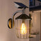 Solar Porch Lights Outdoor - 11.4" Waterproof Wall Lanterns Solar Lights with