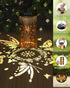 long-stars Lights,10LED 6 1Pack Solar Lanterns Outdoor Hanging Lights ,Waterproof Solar Table Lamps with RGB Color
