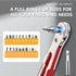 Aeiyiqco 22-in-1 Set Magnetic Ratchet Screwdriver w/Reversible Wrench & Bits | Compact for Tight Spaces, DIY/Home/Car