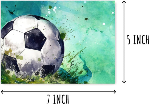 SNMDesigns Soccer Greeting Card - Sport-Themed Thanks Card - Coach Thank You Card - Coach Birthday Cheers Card